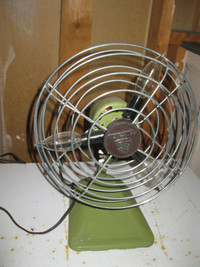 LARGE ANTIQUE 1960's CONVERTED INTO STEAMPUNK TABLE FAN LAMP