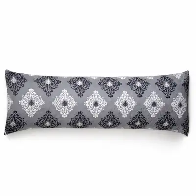 Mainstays Grey Damask Microfiber Body Pillow Case Cover 20x48 in, View more