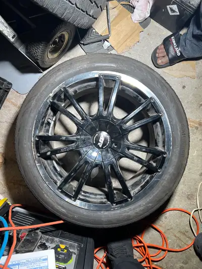 set of 4 brand: Continental ContiPro Contact SSR tire size: 225/45R18 rim size: 18 inch bolt pattern...