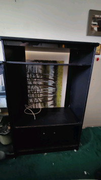 Black Bookcase or tv unit. Wood with glass,Make any offer! :) 