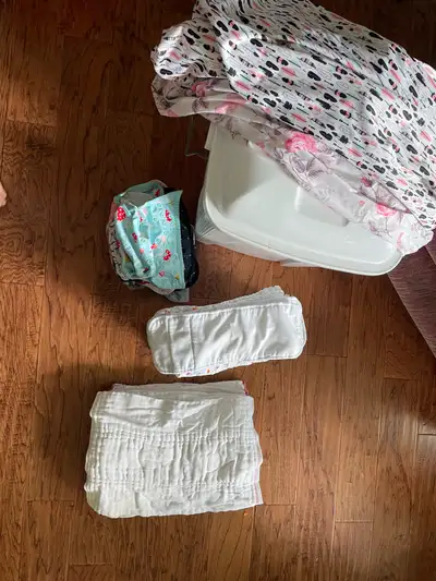 Everything you need to give cloth diapering a try for the cost of a box of diapers! - diaper pail -...