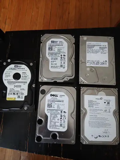 5 HDD HARD DRIVES 3.5", View more