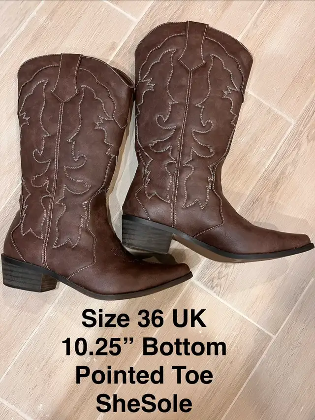 Brand NEW Women Boots — Cowboy Western Fringe Crocodile Heels in Women's - Shoes in City of Toronto - Image 7