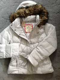 Hollister Light Grey Winter Jacket-BNWT-Price Drop-Half Price