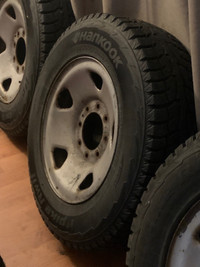 Ford F250 8 bolt rims mounted with new winter tires
