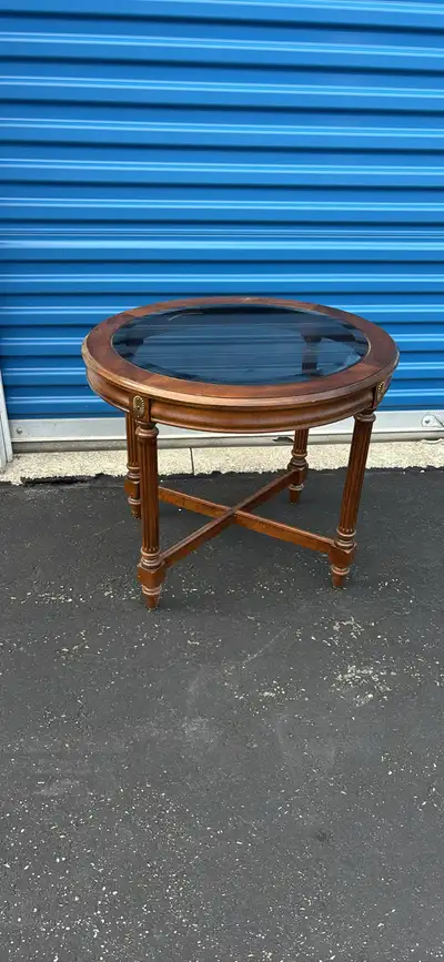 Oval Glass Top Accent Table, View more