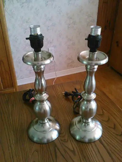 Lamps, set of 2 . . . $25.00 for the pair, View more
