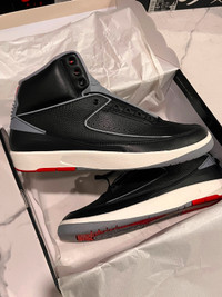 Nike Air Jordan Retro 2 Black Mens Size 13 Brand New