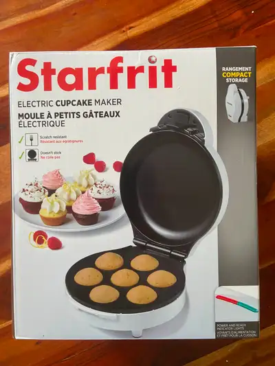 Starfrit Mini machine à cupcakes électrique – 7 cupcakes, View more