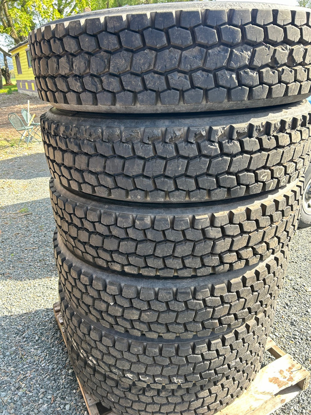 Full set of 8, 11R 24.5 tires in Tires & Rims in Chilliwack