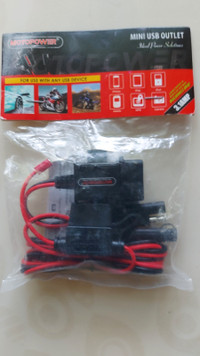 New MOTORCYCLE MINI USB OUTLET 3.1 AMP
