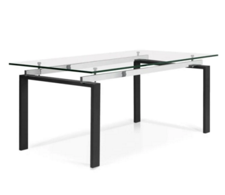 Table - Glass Dining Table - Chairs - 4 metal wicker, View more