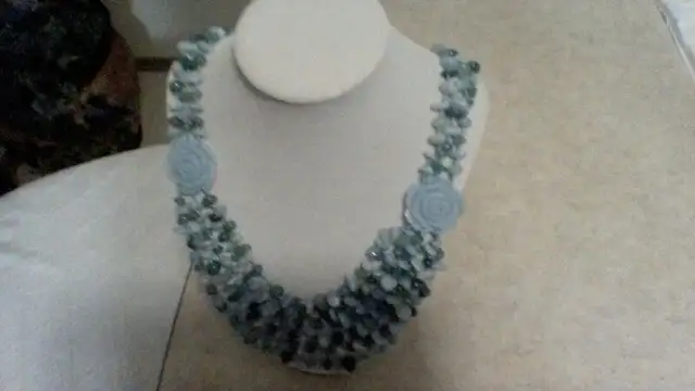 GREEN TOURMALINE/GREEN CALCEDONY TORSADE628632677162271213