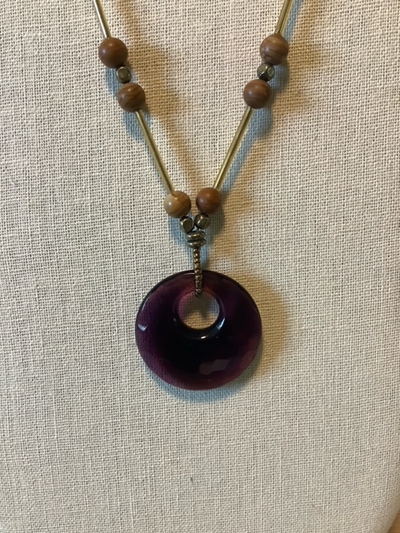 Re fashioned handcrafted necklace and earring Set, View more