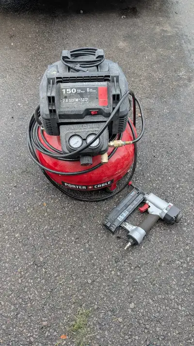 Compressor and Brad Nailer, View more