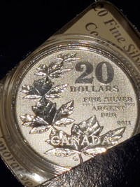 Maple Leaf - 2011 Canada $20 Fine Silver Coin (0.28oz)