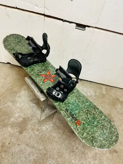 Sims kids snowboard 125 cm with Sims jr bindings , View more