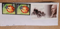 Canada stamps - Ladybug and
R. Samuel McLaughlin 