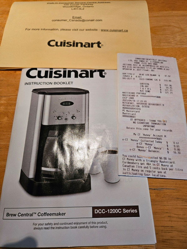 Cuisinart Deluxe Coffee Maker in Coffee Makers in Guelph - Image 2