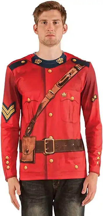 FAUX REAL - Canadian Mountie Shirt - MENS MEDIUM (NEW) in Costumes in Oakville / Halton Region - Image 2