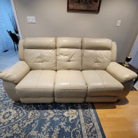 Premium Leather Sofa Set (3 Pieces) - $2200
