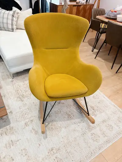 Mustard Rocking Chair - Structube Bennett, View more