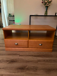 Wood tv stand