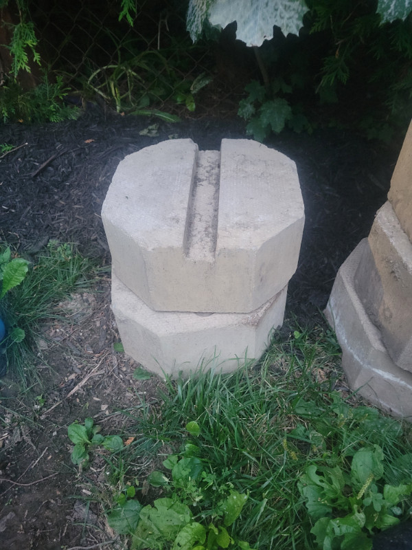 Concrete deck blocks Decks & Fences City of Toronto Kijiji