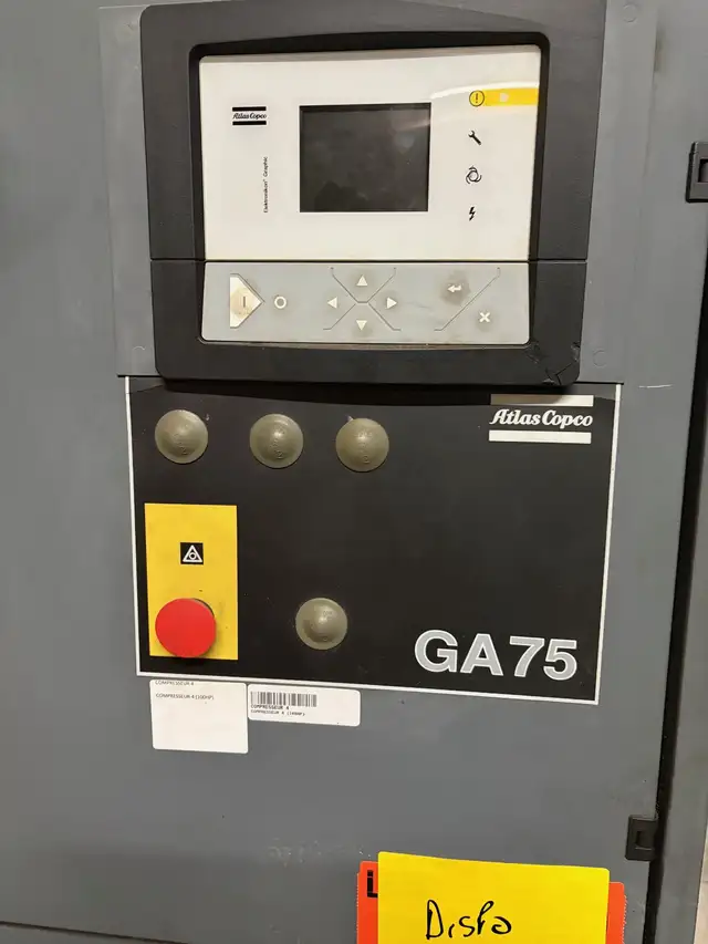 Compresseur Atlas Copco GA75 100HP compressor in Other in Drummondville - Image 3