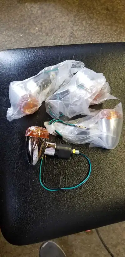 I am selling 4 new signal lights, perfect for enhancing the visibility and style of your motorcycle...