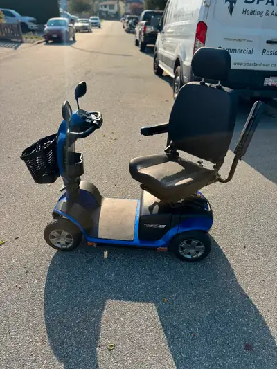 I am selling a blue Pride victory 10.2 scooter. My dad got it but never got a chance to use it. The...