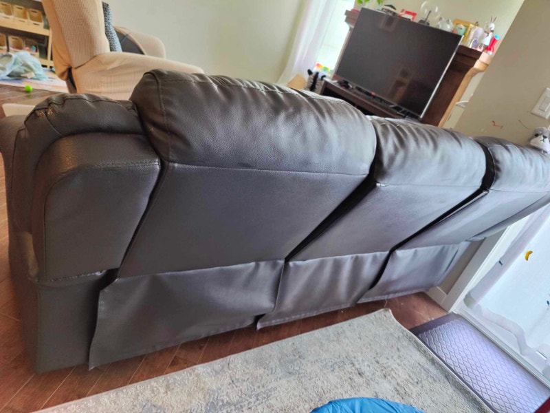 Smokefree PetFree dual recliner couch on sale for 500 Couches