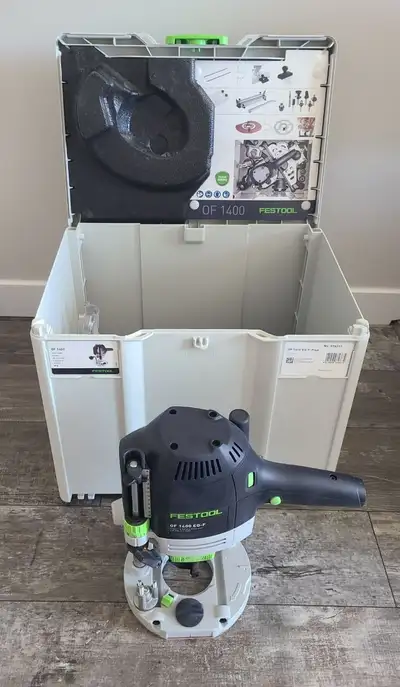 FESTOOL 1400 ROUTER + PLANING BIT/ACCESSORIES, View more
