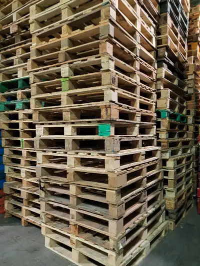 PALLETS in stock USED and GREAT PRICES 391 attwell drive M-F 8-4, View more