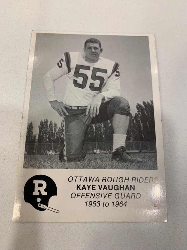 NFL Yesterdays Hero’s - Ottawa Rough Riders Kaye Vaughan  in Football in Oshawa / Durham Region - Image 3