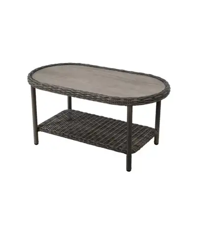 Hampton Bay Chasewood All-Weather Wicker Patio Coffee Table, View more