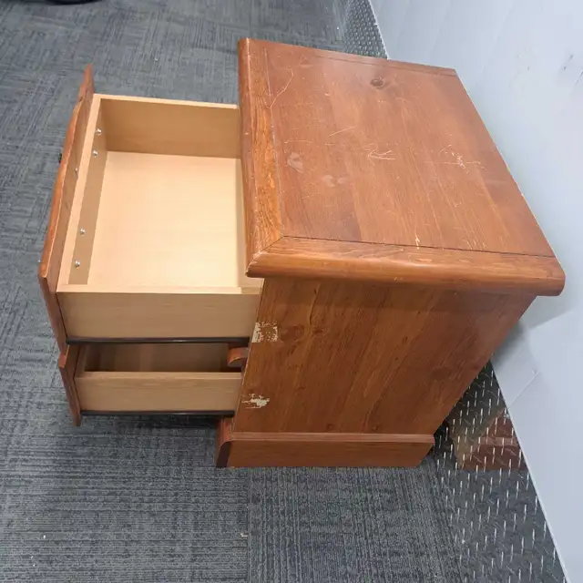 two Wood  2drawer nightstands/side table in Dressers & Wardrobes in City of Toronto - Image 10