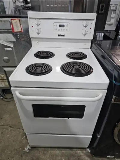 Apartment Size Frigidaire 24" White Electric Coil Top Stove Oven, View more