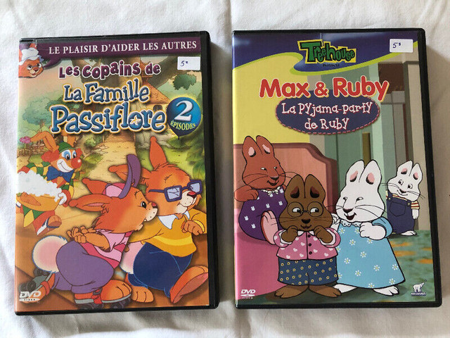 DVD Pour enfants - La Famille Passiflore & - Max & Ruby dans CD, DVD et Blu-ray  à Longueuil/Rive Sud
