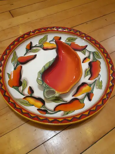 Ensemble ceramique Plateau a chips, View more