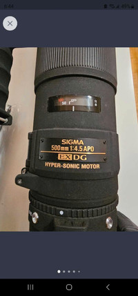 Sigma Telephoto canon mount 500mm F/4.5 EX DG APO HSM