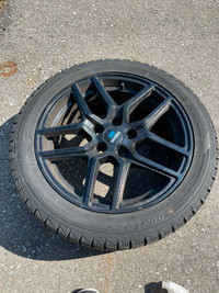 Snow tires and alloy wheels 17"