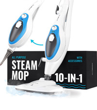 PurSteam Steam Mop Cleaner 10-in-1 Multipurpose Steamer