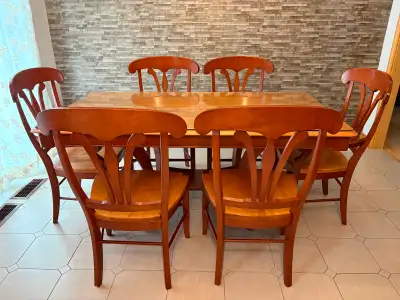 Set de cuisine DINEC de BERMEX 6 places en bois dur, View more