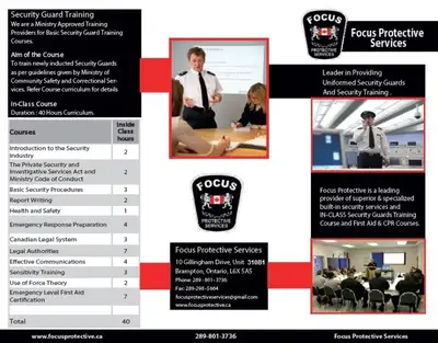 Security Guard Training Course at lowest price, View more