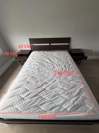 Complete bedroom set - 2 Nightstands, View more