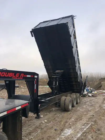 30000 pound AA Dump trailer. 25000 capacity combined with Truck. High Volume capacity 800 ft.³ / 22....