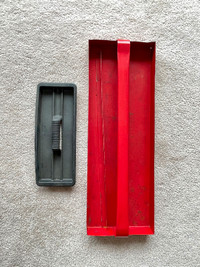 Tool box tray $8 red metal $2 black plastic OakridgeSW