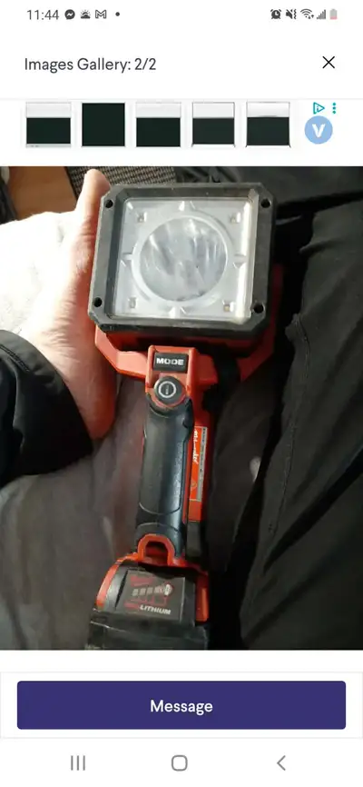 Milwaukee search light, View more