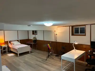 Basement suite available for rent in a pet-free, quiet, recently renovated, detached home in sought-...